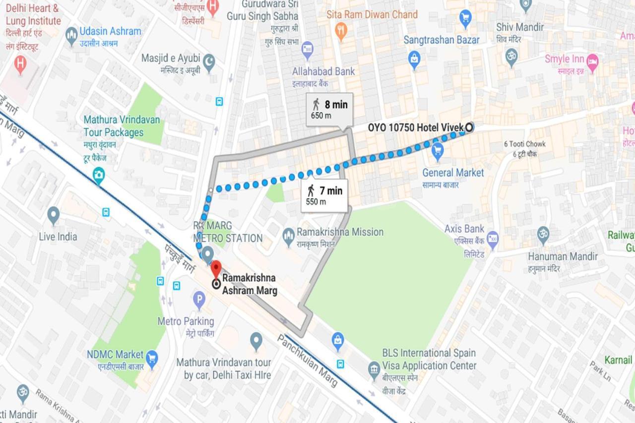 Capital O 10750 Hotel Vivek New Delhi Ngoại thất bức ảnh